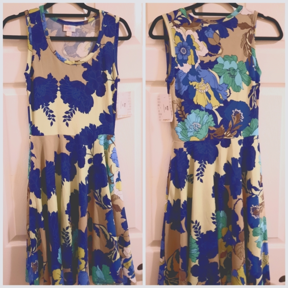 Lularoe Nikki Dress Floral XS NEW